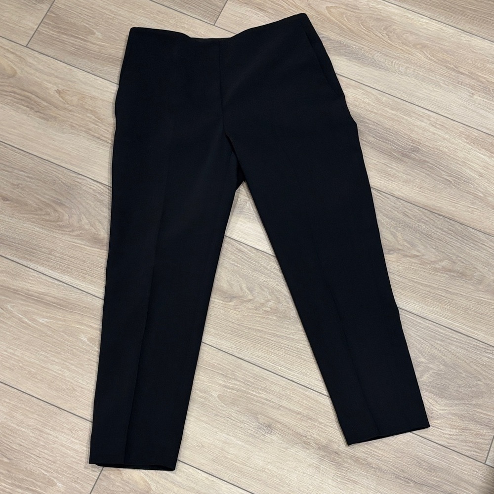 Black Cropped Dress Pants
